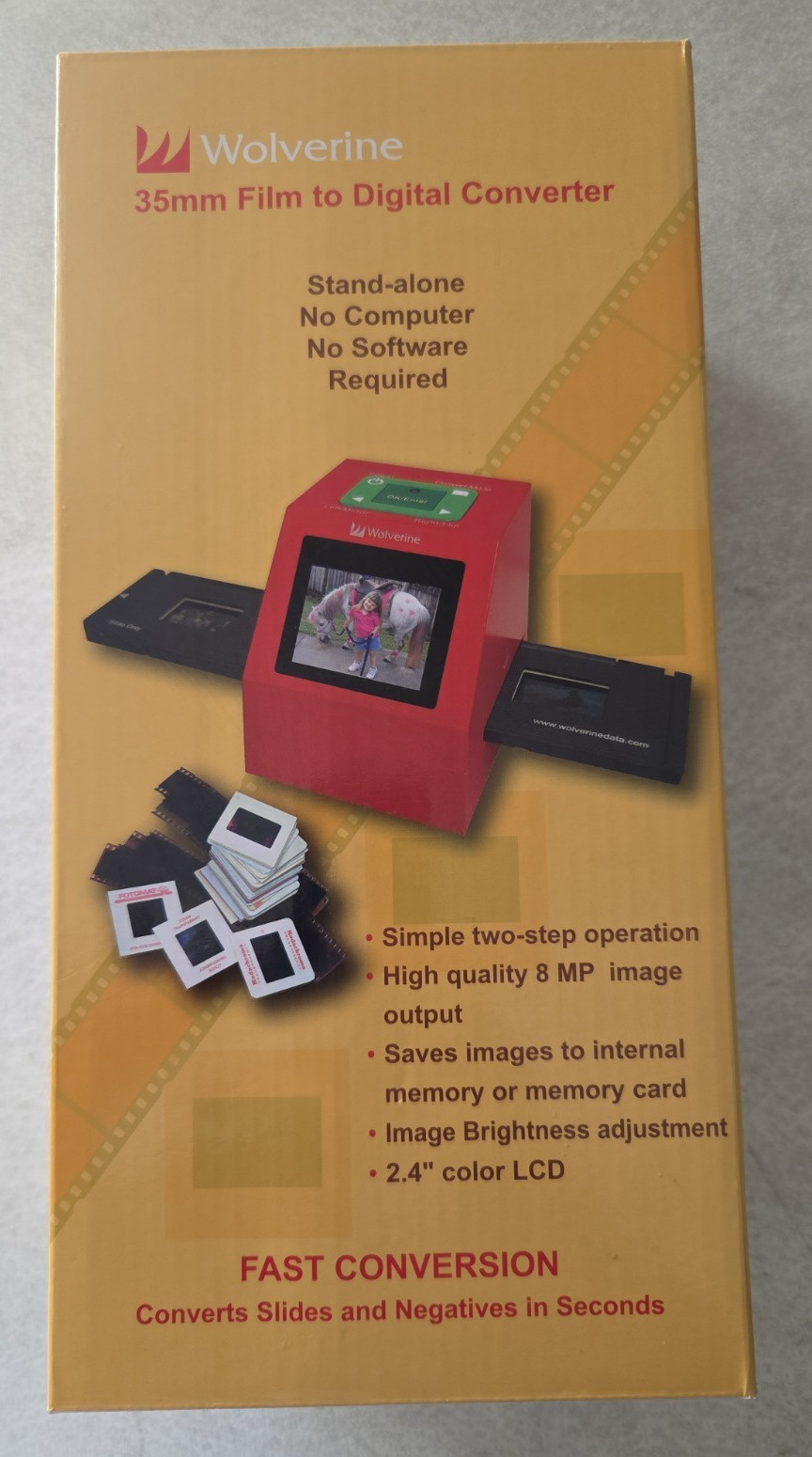 ********** NEW Wolverine 35mm Film to Digital Converter F2D 300 Negative Scanner