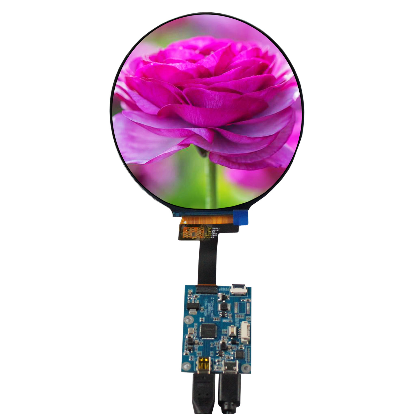 HD LCD Controller Board With 4 inch 720x720 IPS MIPI Round LCD Screen