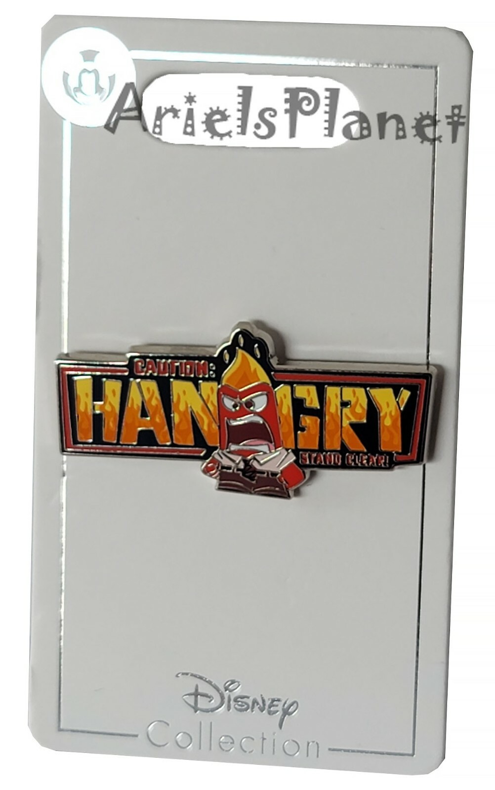 Disney Parks Inside Out Anger Caution Hangry Pin