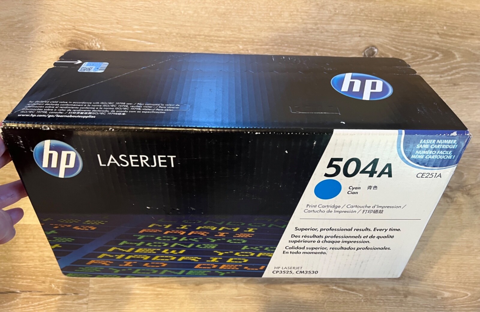 HP GENUINE TONER CARTRIDGE SET: 504X 504A SET | CE250X, CE251A, CE252A, CE253A 