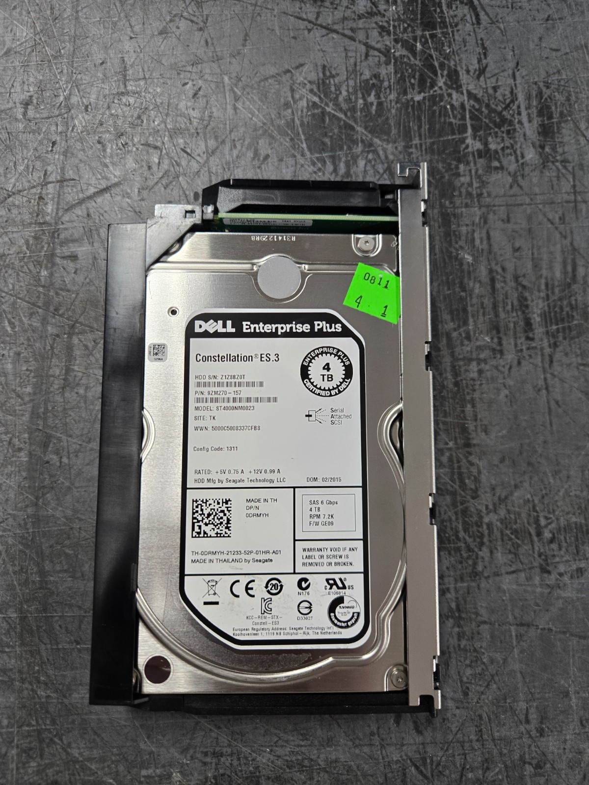 Dell ST4000NM0023 9ZM270-157 4TB SAS 3.5 7.2K ENTERPRISE DRIVE compellent drmyh