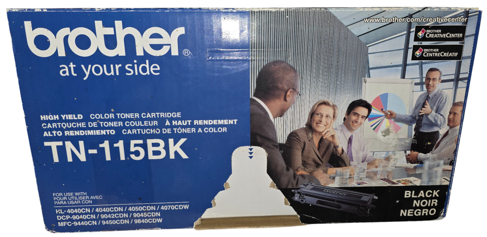 Brother TN-115BK High Yield Black Toner Cartridge – NEW Open Box