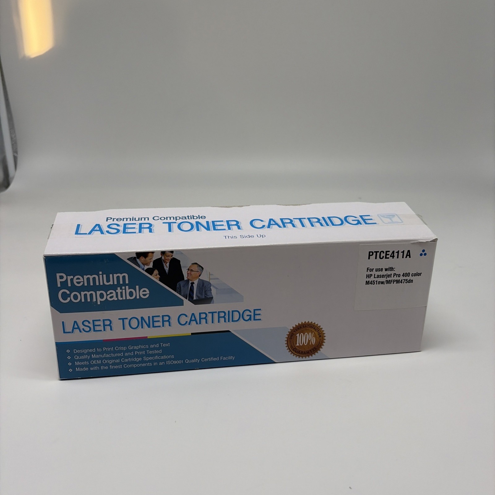 Premium Compatible Cyan Toner Cartridge PTCE411A