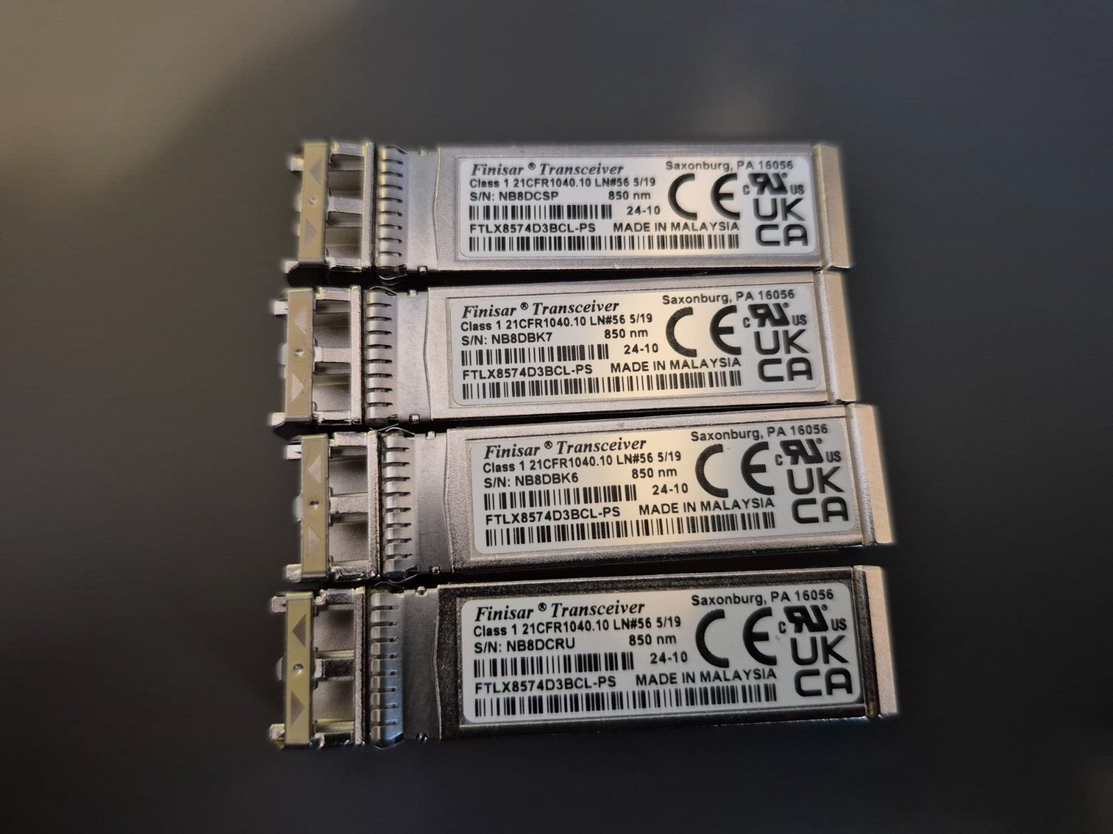 4pcs Finisar FTLX8574D3BCL
