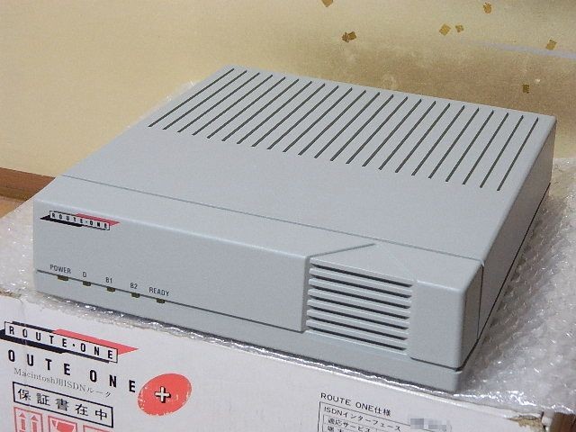 Route One R1 Express Macintosh ISDN Router Vintage  Works Tested Japan TB00 4.0