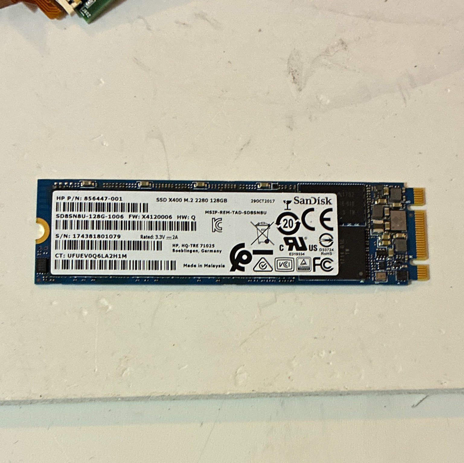 SanDisk X400 128GB M.2 SATA Internal SSD for PC/Laptop SD8SN8U-128G-1006