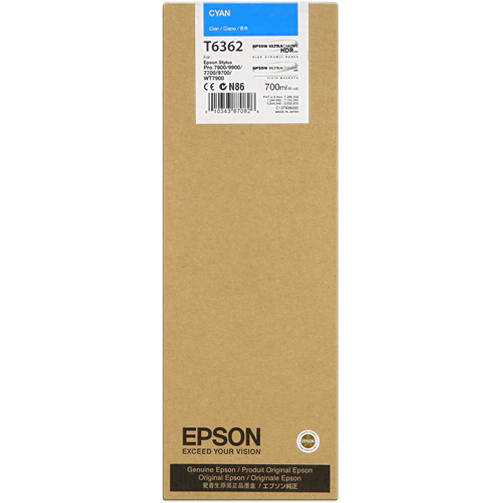 Genuine Epson T6362 Cyan Ink Cartridge for Stylus Pro 9890 9900 7700 9700