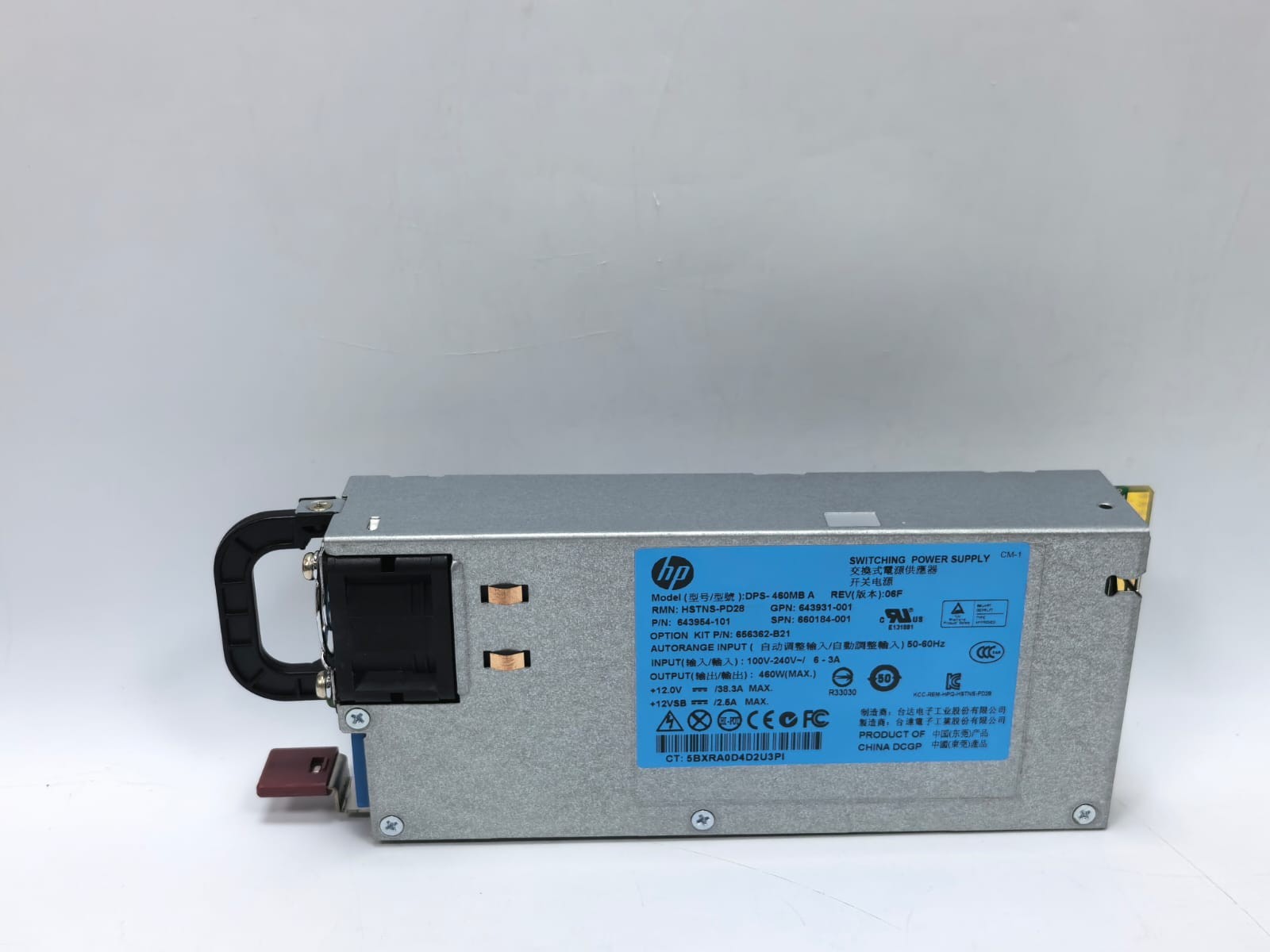 HP DPS-460MB A HSTNS-PD28 460W HOT-PLUG SERVER POWER SUPPLY 660184-001