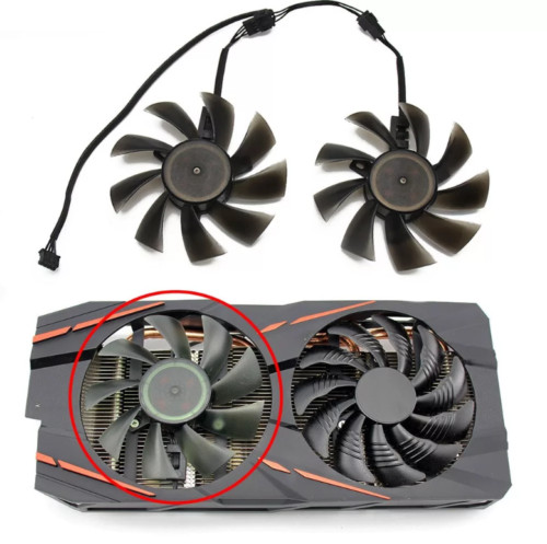 Cooling Fan For Gigabyte GTX 1050 1060 1070 960  Replace T129215SU 85mm