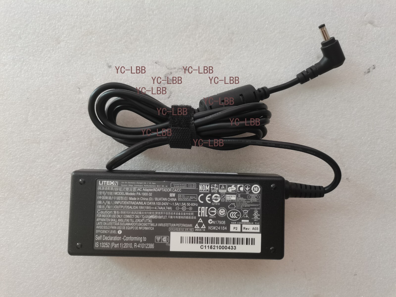Original LITEON 19V 4.74A for Wacom Cintiq Companion 2 PA-1900-32 4.0mm 90W Plug