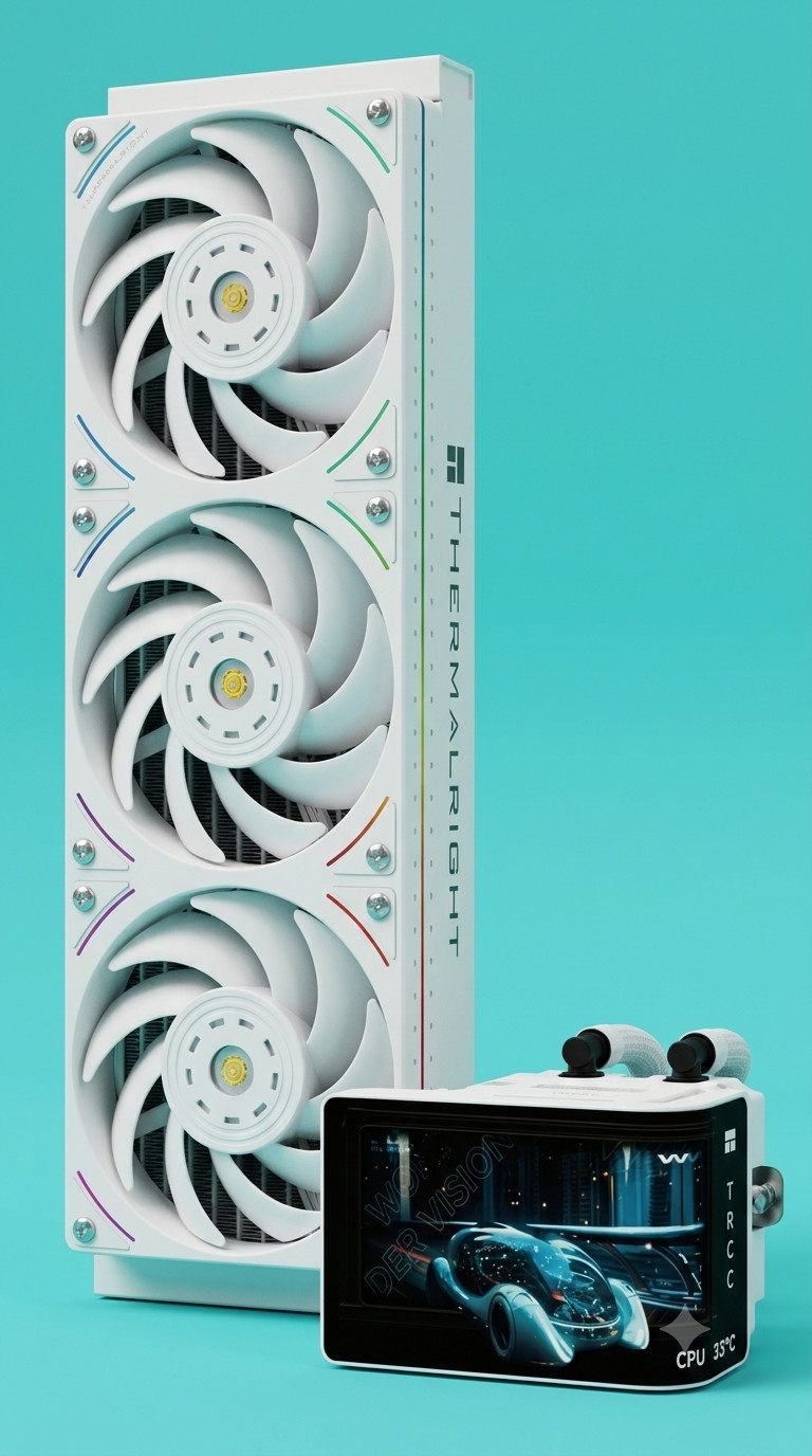 Thermalright Wonder Vision 360 - White ARGB CPU AIO Cooler 360mm Radiator