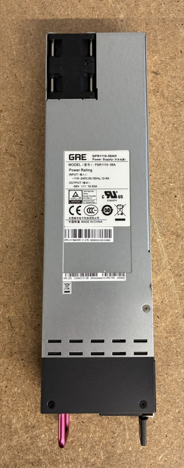 JG545A PSR1110-56A HP X362 1110W Watt AC PoE Power Supply