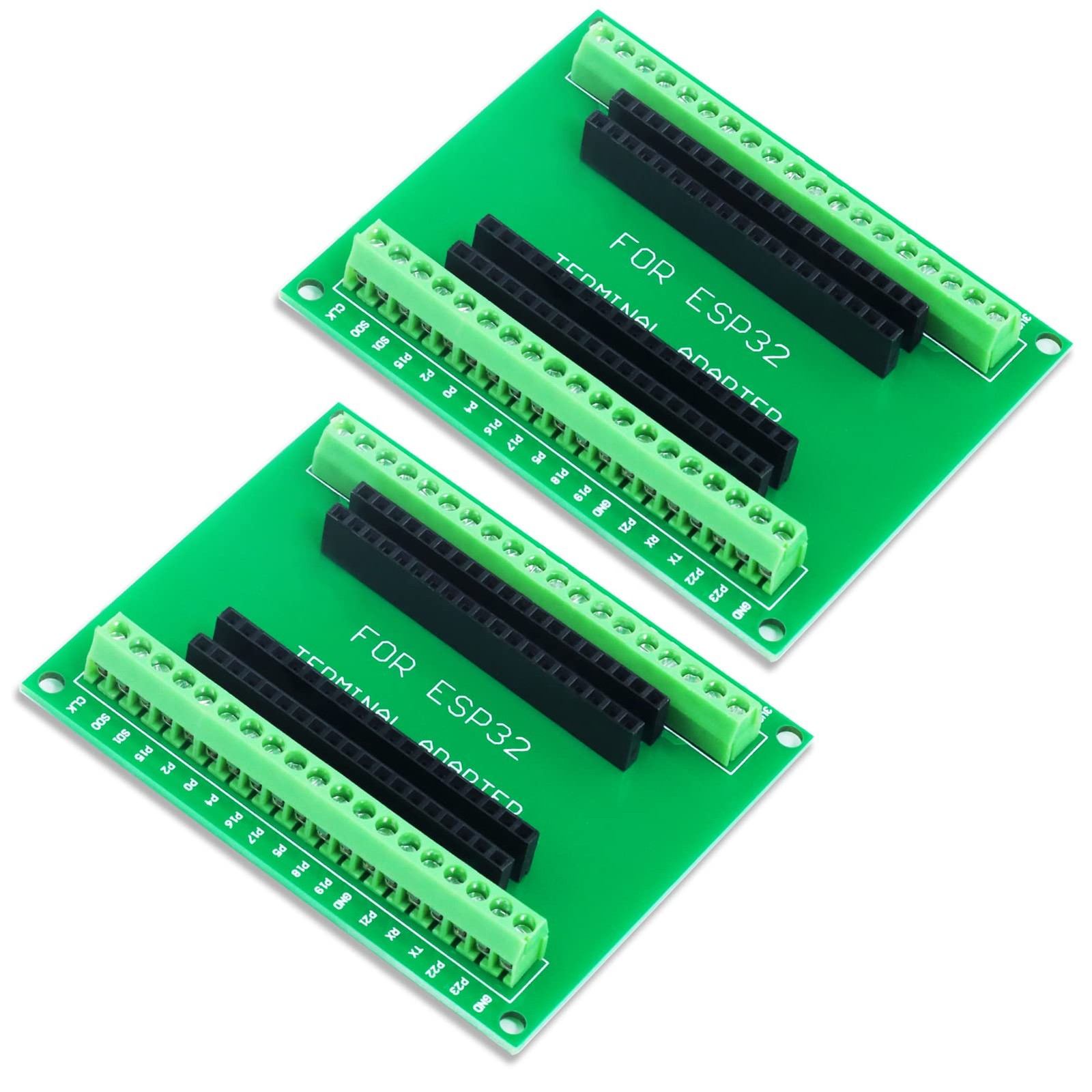 2pcs ESP32 Breakout Board GPIO 1 into 2 for 38PIN No Mounting Hole Version ES...