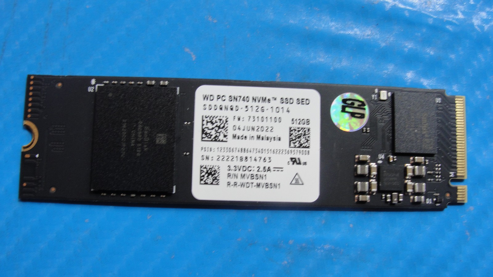 Acer AV15-52-50DW WD 512GB M.2 NVMe SSD Solid State Drive SDDQNQD-512G-1014