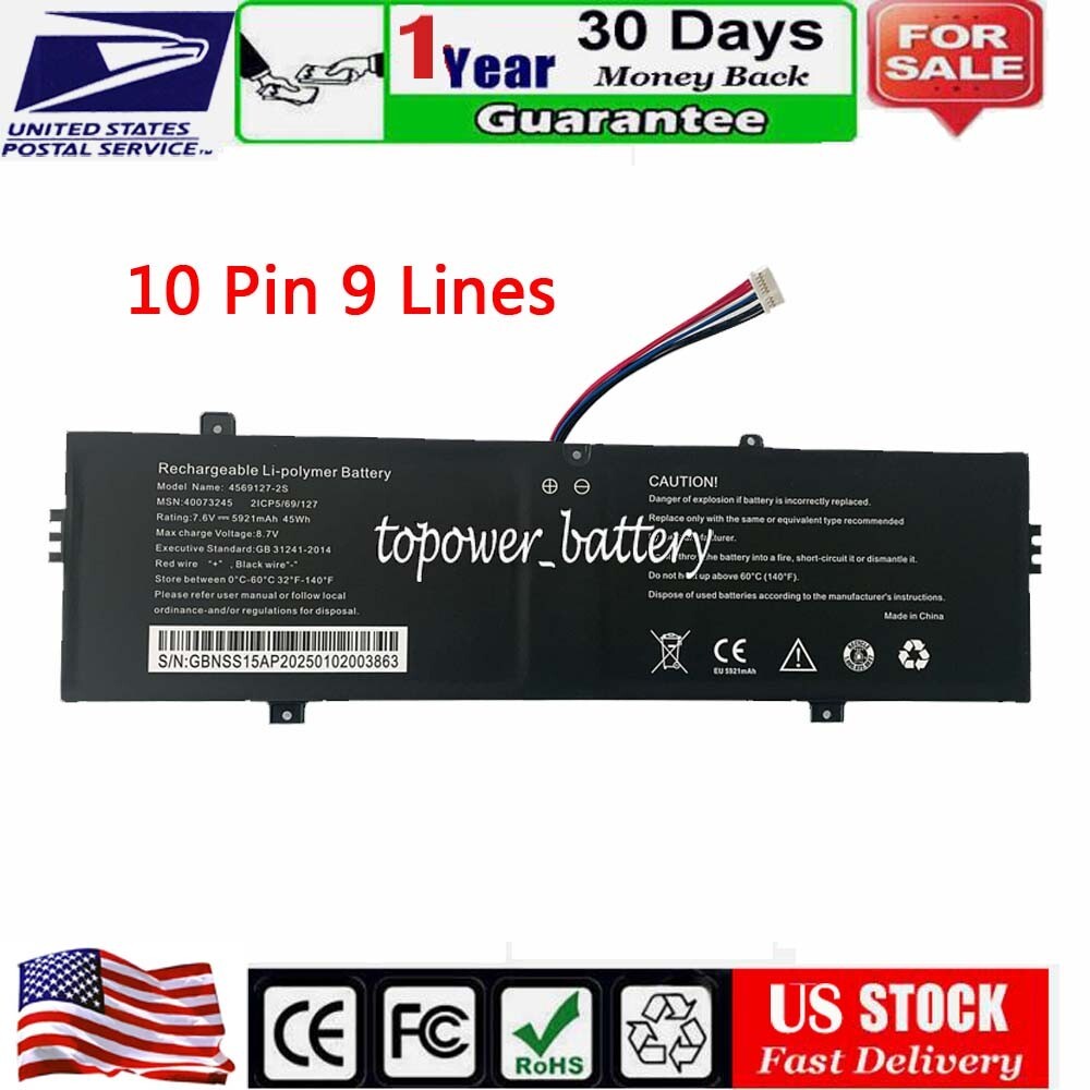 Battery For Medion E14301 E15301 E15302 4569127-2s NV-3285128-2S 10Pin 9Lines US