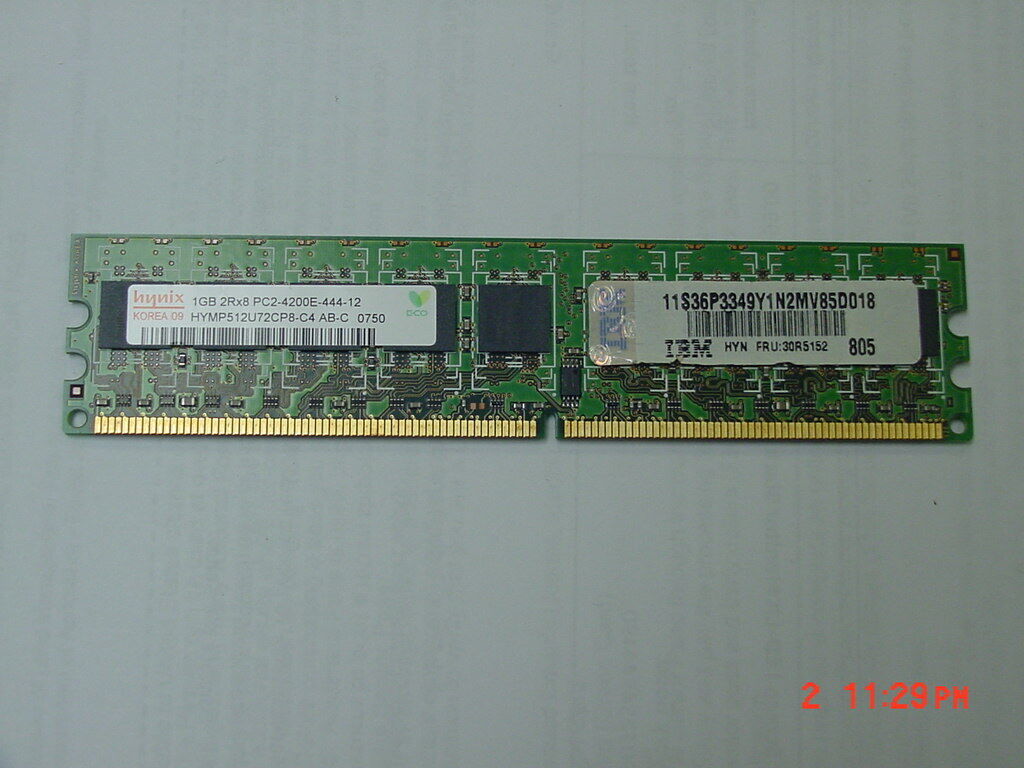 Hynix IBM 30R5152 1GB 2Rx8 DDR2 ECC PC2-4200E-444-12  Memory