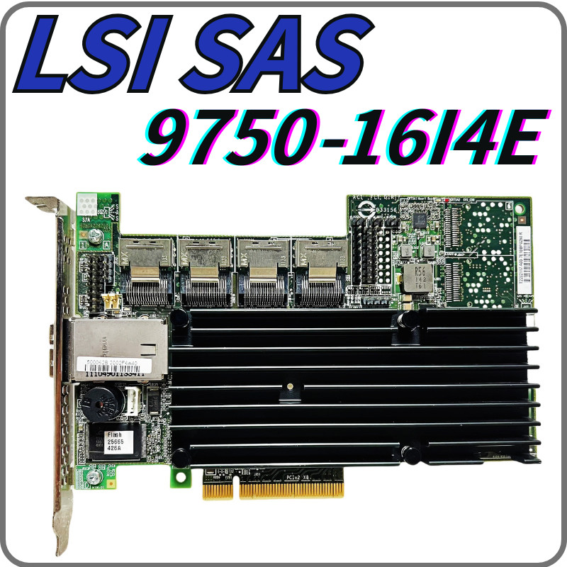 LSI 9750-16i4e 3Ware Megaraid 6Gbs SAS/SATA PCIe Raid Controller 512MB