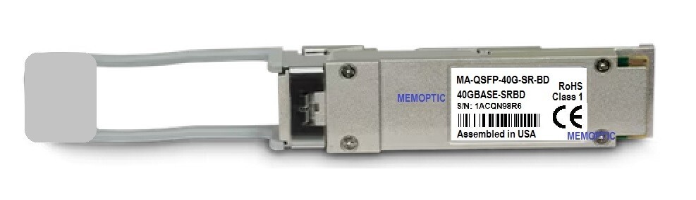 Cisco Meraki MA-QSFP-40G-SR-BD compatible 40GbE QSFP+SR-BD LC MMF transceiver