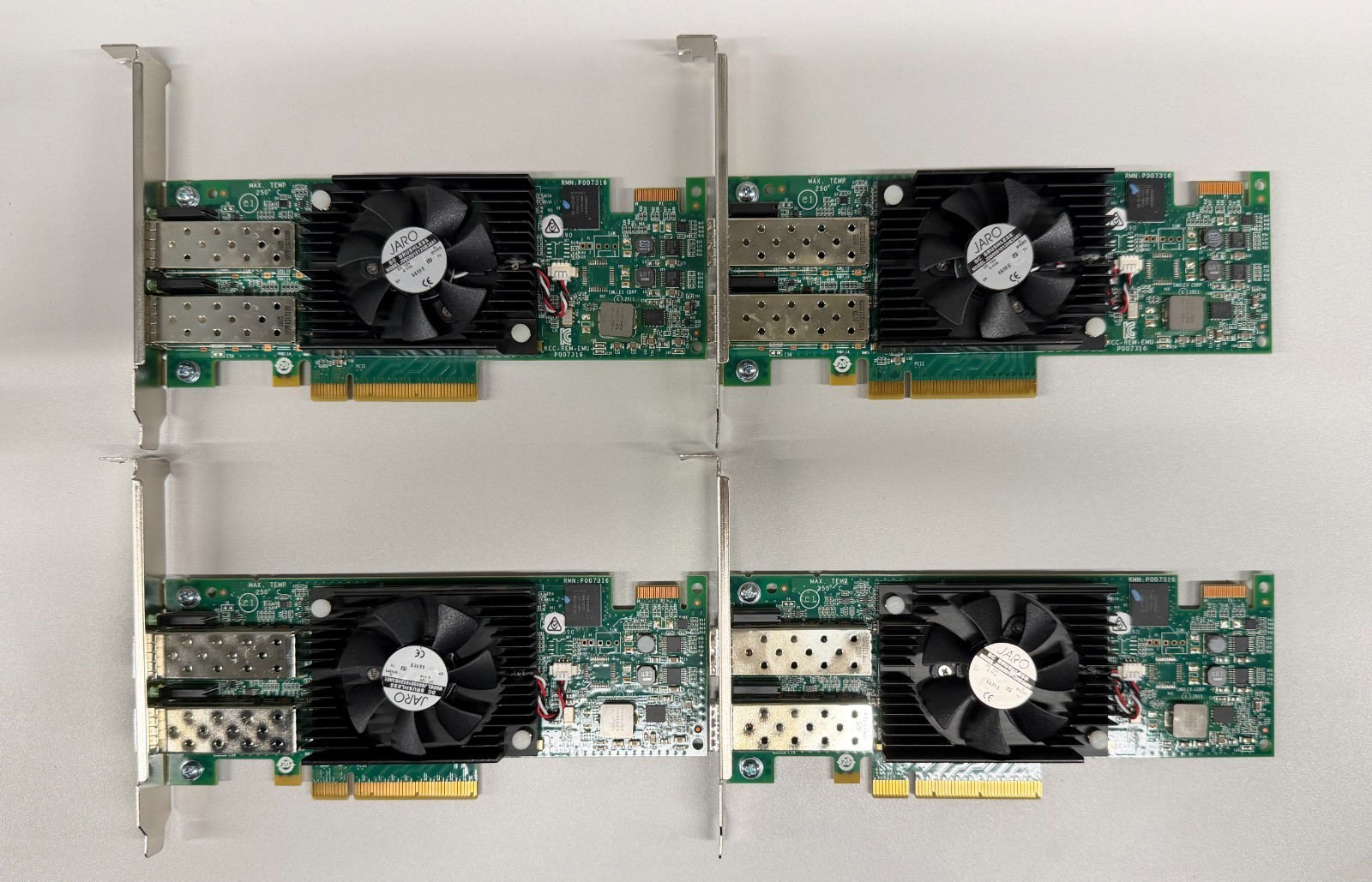 LOT OF 4x F3VJ6 DELL EMULEX 16GB DUAL PORT FC HOST BUS ADAPTER LPE16002