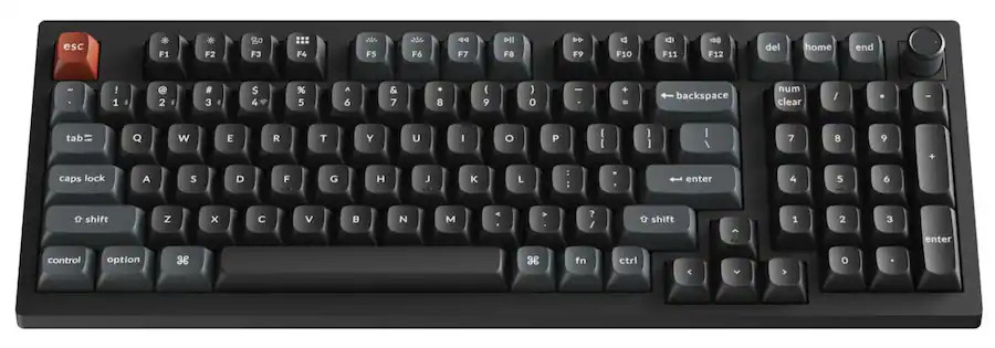 Keychron V5 Ultra 8k 96% Custom Red Switch Mechanical Gaming Keyboard - Black