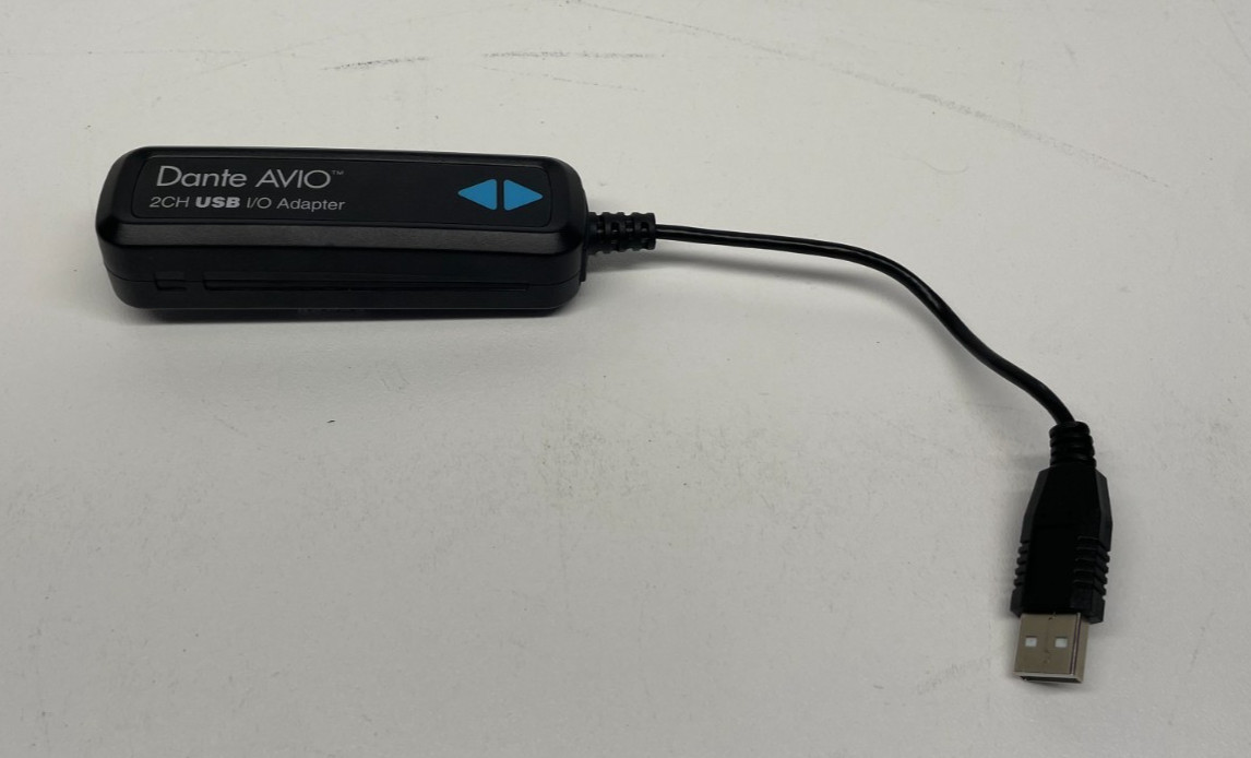 Audinate ADP-USB-AU-2X2 Dante AVIO 2x2 USB Type-A I/O Adapter for Dante Audio
