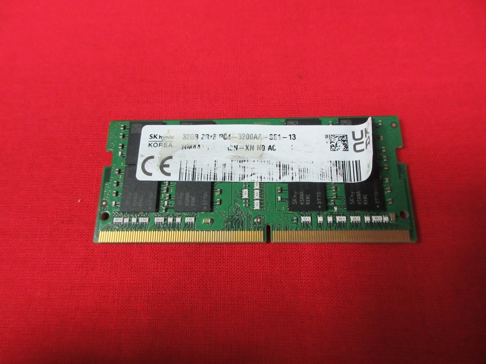 ORIGINAL SK HYNIX 32GB 2Rx8 PC4-3200AA RAM MEMORY HMAA4GS6CJR8N-XN USED