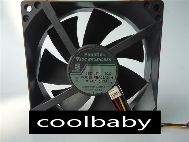 NEW Panaflo FBA09A24H Fan 24V 0.17A 90*90*25mm 3pin