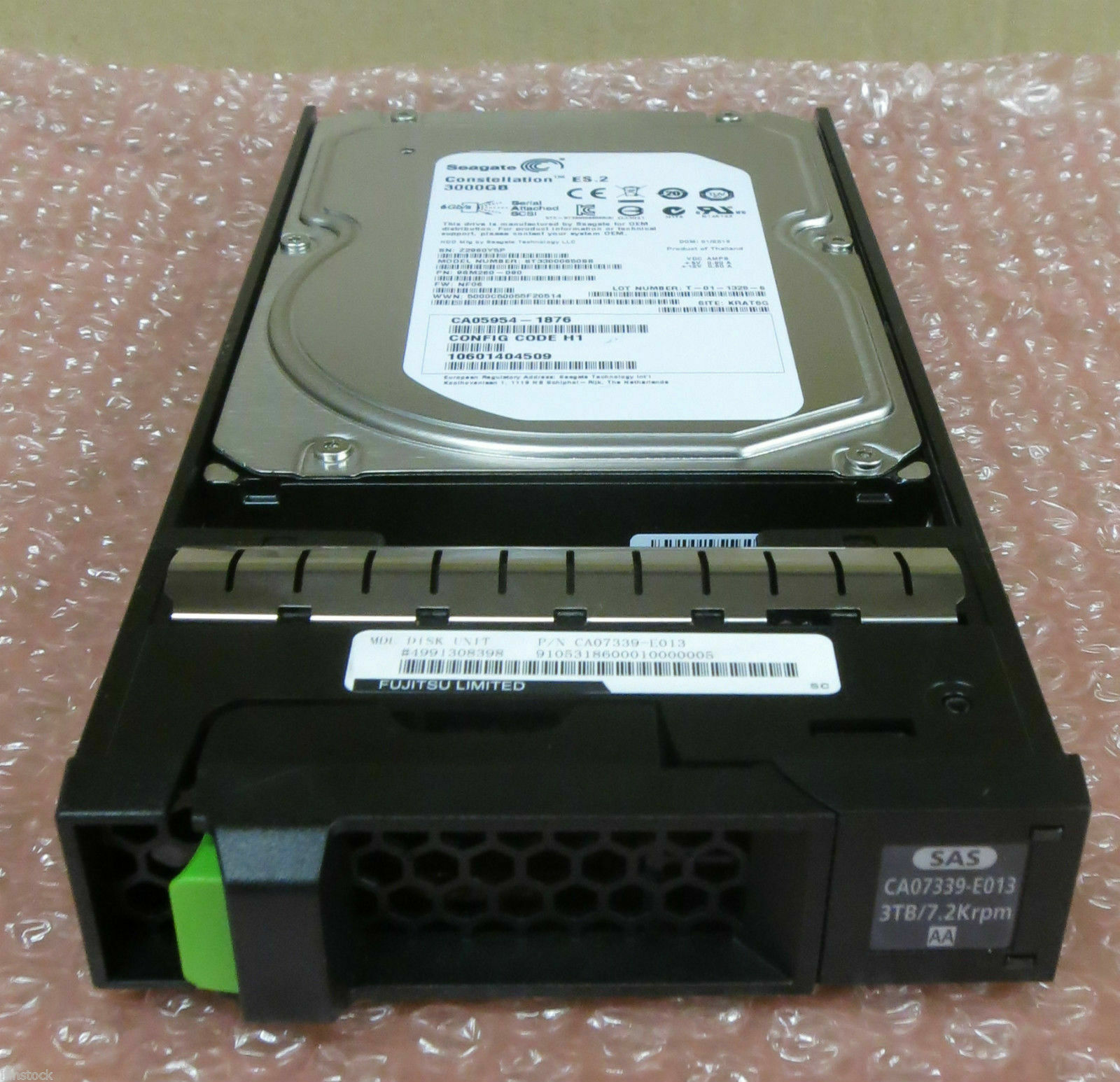 Fujitsu CA07339-E013 3.5" 3TB SAS 7.2K 6G Hard Drive Eternus DX60 DX80 DX90 S2