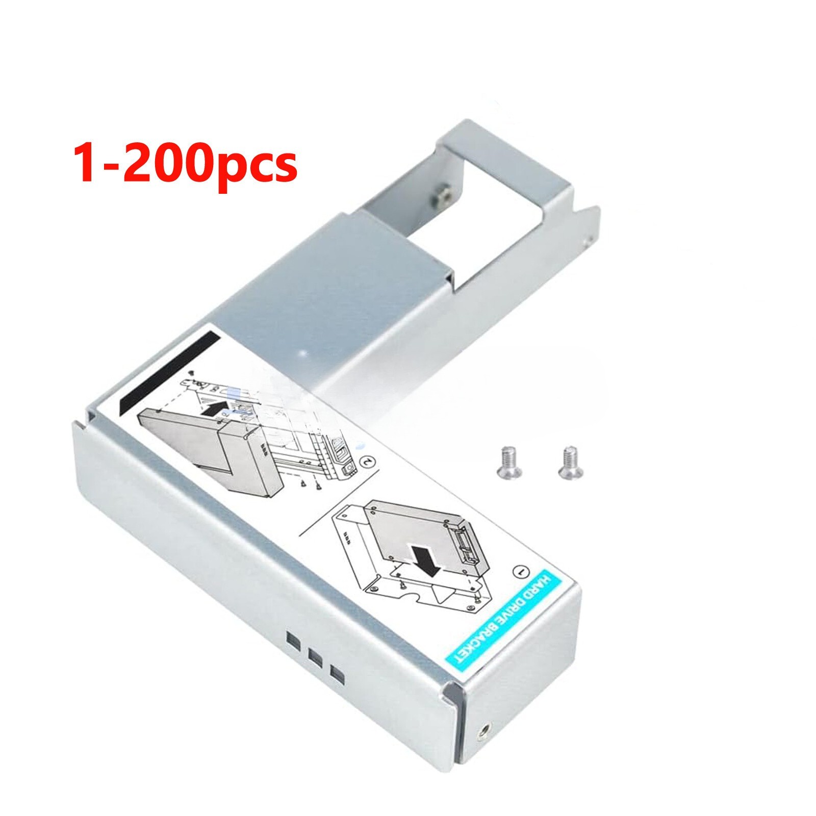 Lot 9W8C4 Y004G WWGPK 3.5" to 2.5" Caddy Adapter for Dell F238F KG1CH R710 R720