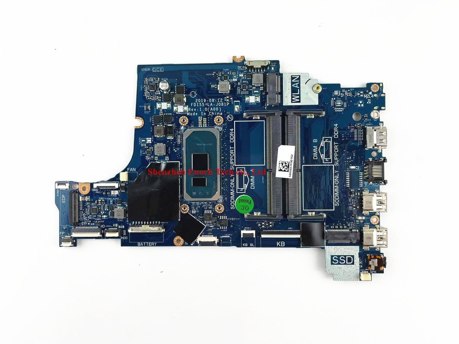 01J5TX LA-J081P For DELL Inspiron 3593 3793 5593 laptop motherboard w/ i5-1035G1