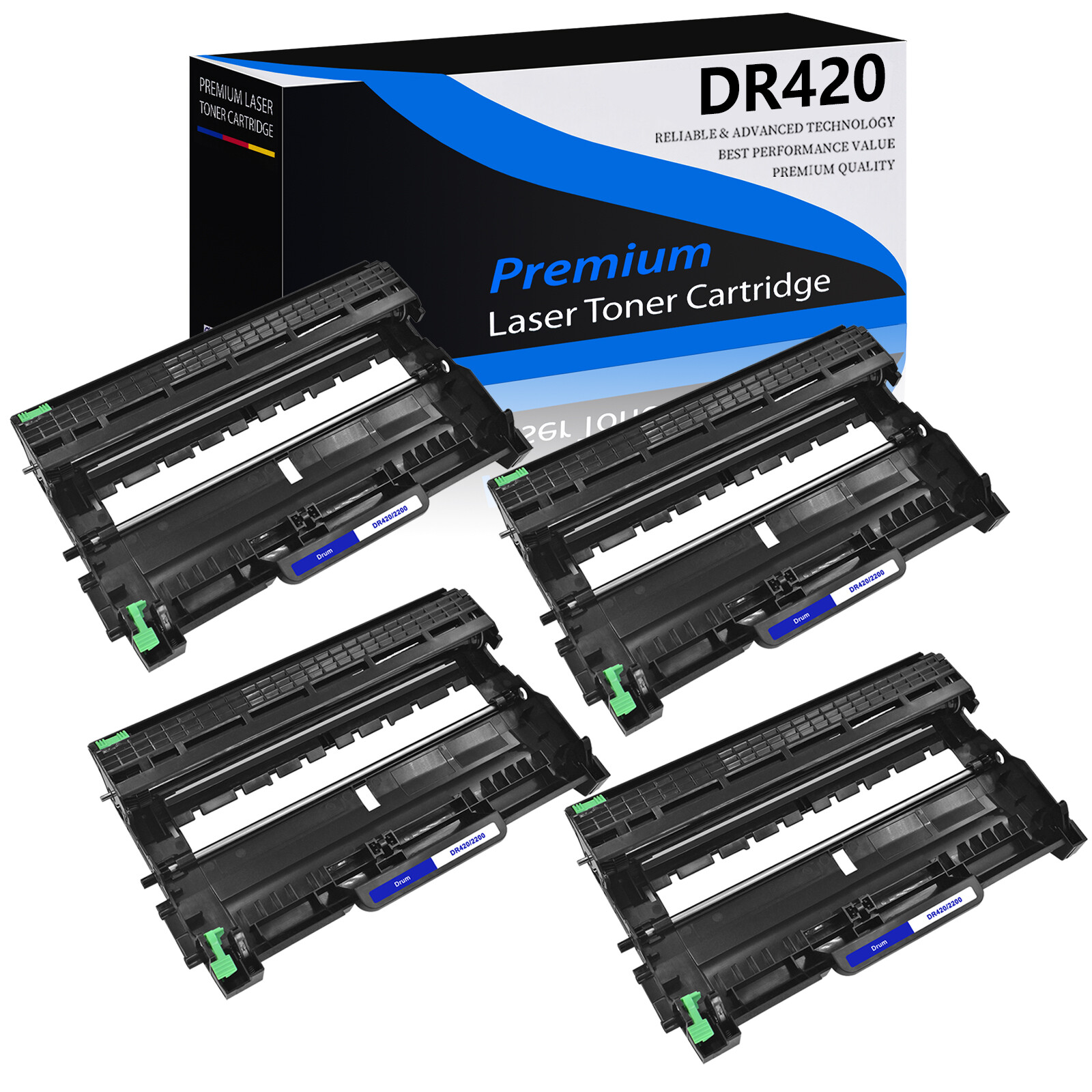 4PK DR420 Drum Unit for Brother HL-2130 HL-2132 HL-2220 HL-2230 HL-2240 2270DW