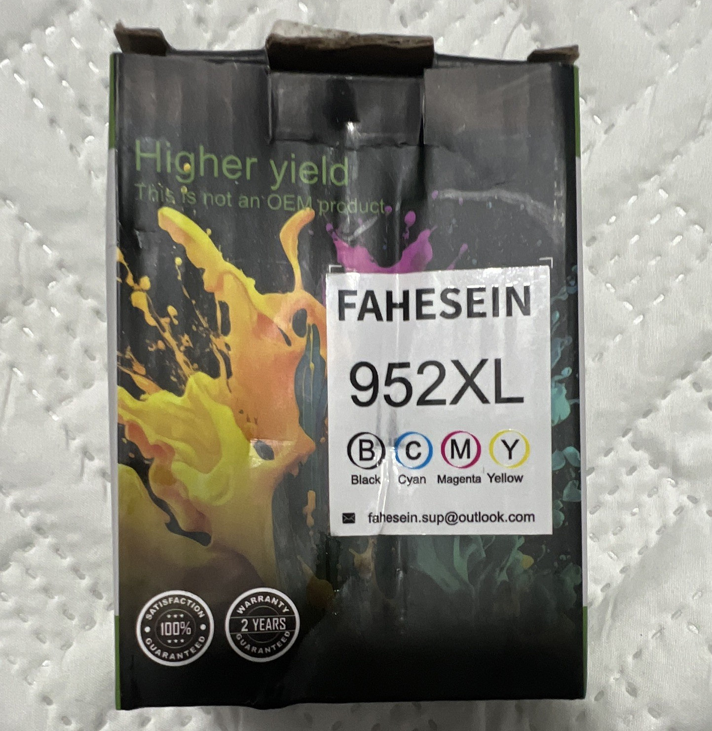 FAHESEIN 952XL Compatible Ink for HP OfficeJet Pro 8710 4-Pack BK C M Y
