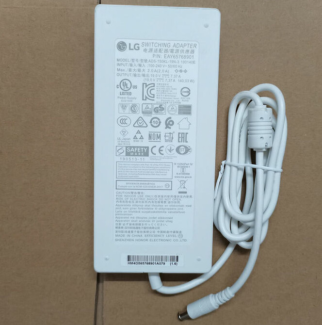 Genuine LG Switching Adapter ADS-150KL-19N-3 Output 19V 7.37A Max, White (Used)