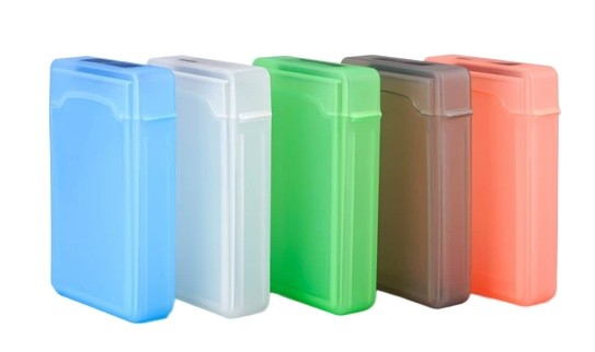 5 Pcs 3.5 Inches Hard Disk Drive Protection Storage Box Case
