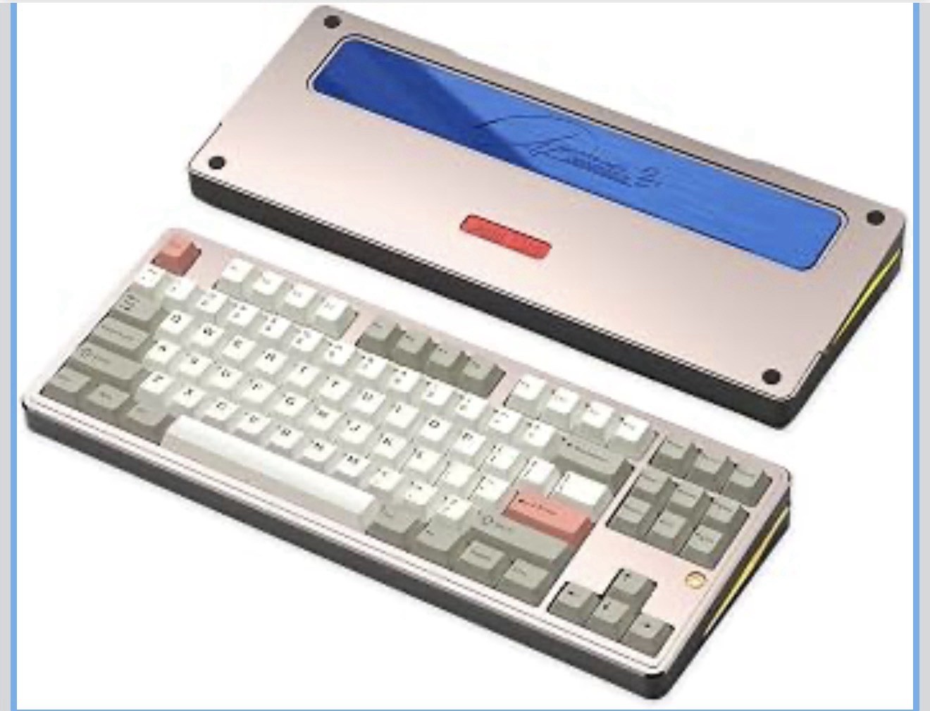 PMOKEY Aurora 80 CNC Full Aluminum Wireless Mechanical Keyboard Silver