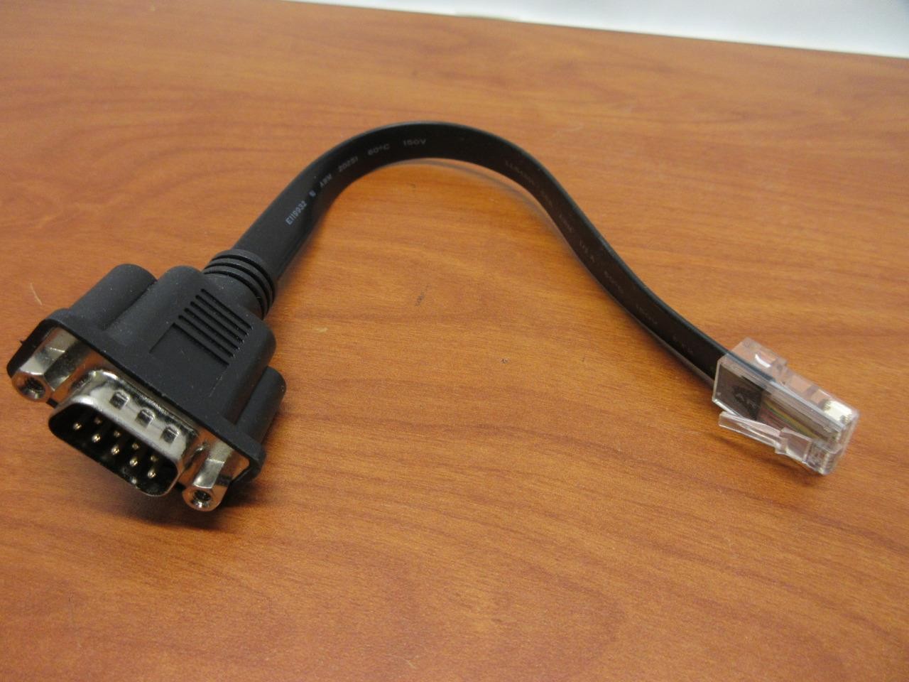 VEGA TECH POS CABLE DB9 RS232 male to RJ45 E189529 AWM 20251 60 ºC