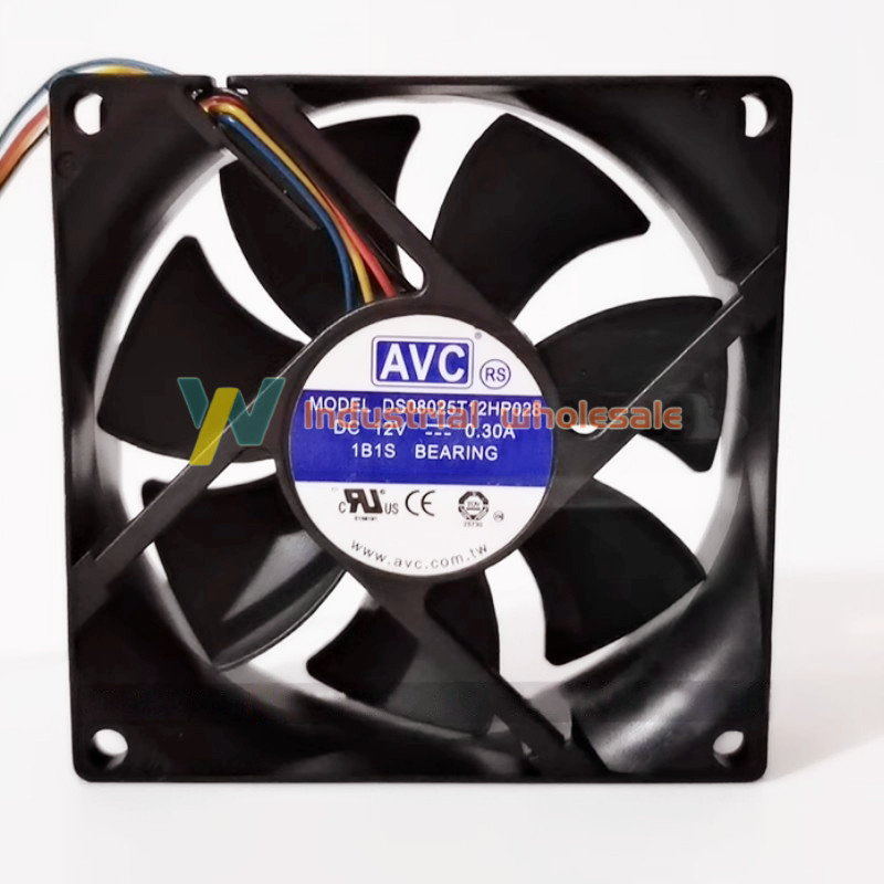 1PC AVC DS08025T12HP028 DC12V 0.30A 8025 8CM 80MM 80X80X25MM 4pin Cooling Fan