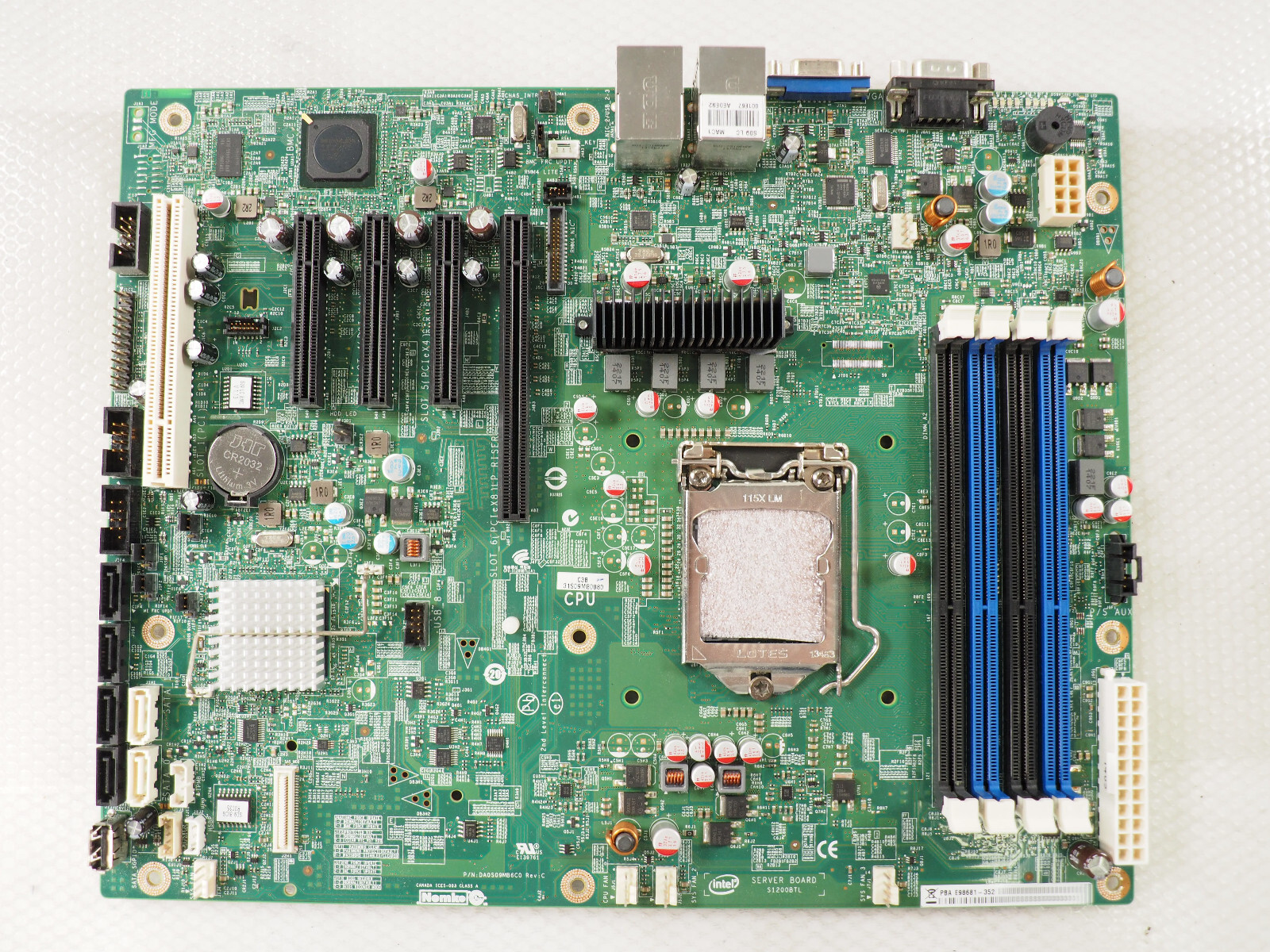 Intel E98681-352 S1200BTL LGA 1155 Server Motherboard. No I/O Shield