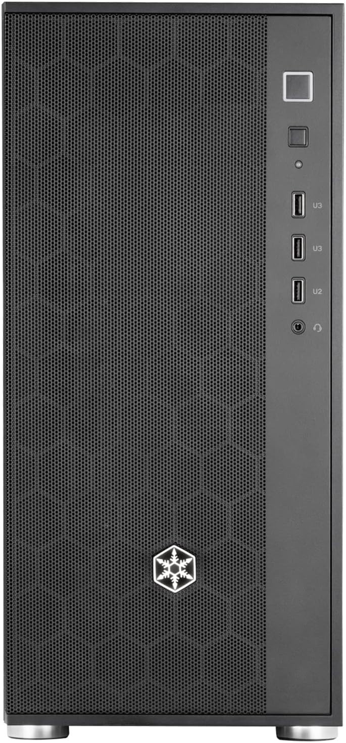 SilverStone Technology FARA R1 V2, Black Tempered Glass Side Panel, Mid-Tower