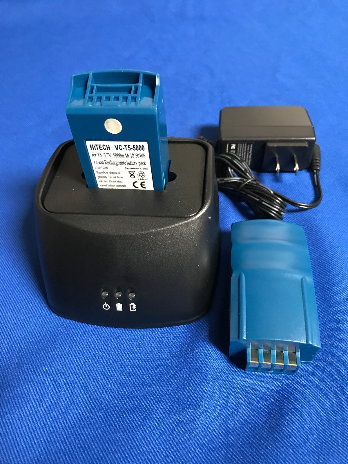 10 batteries(Japan Li 5A)w/ New Single rapid Charger For VOCOLLECT T5 #730022...