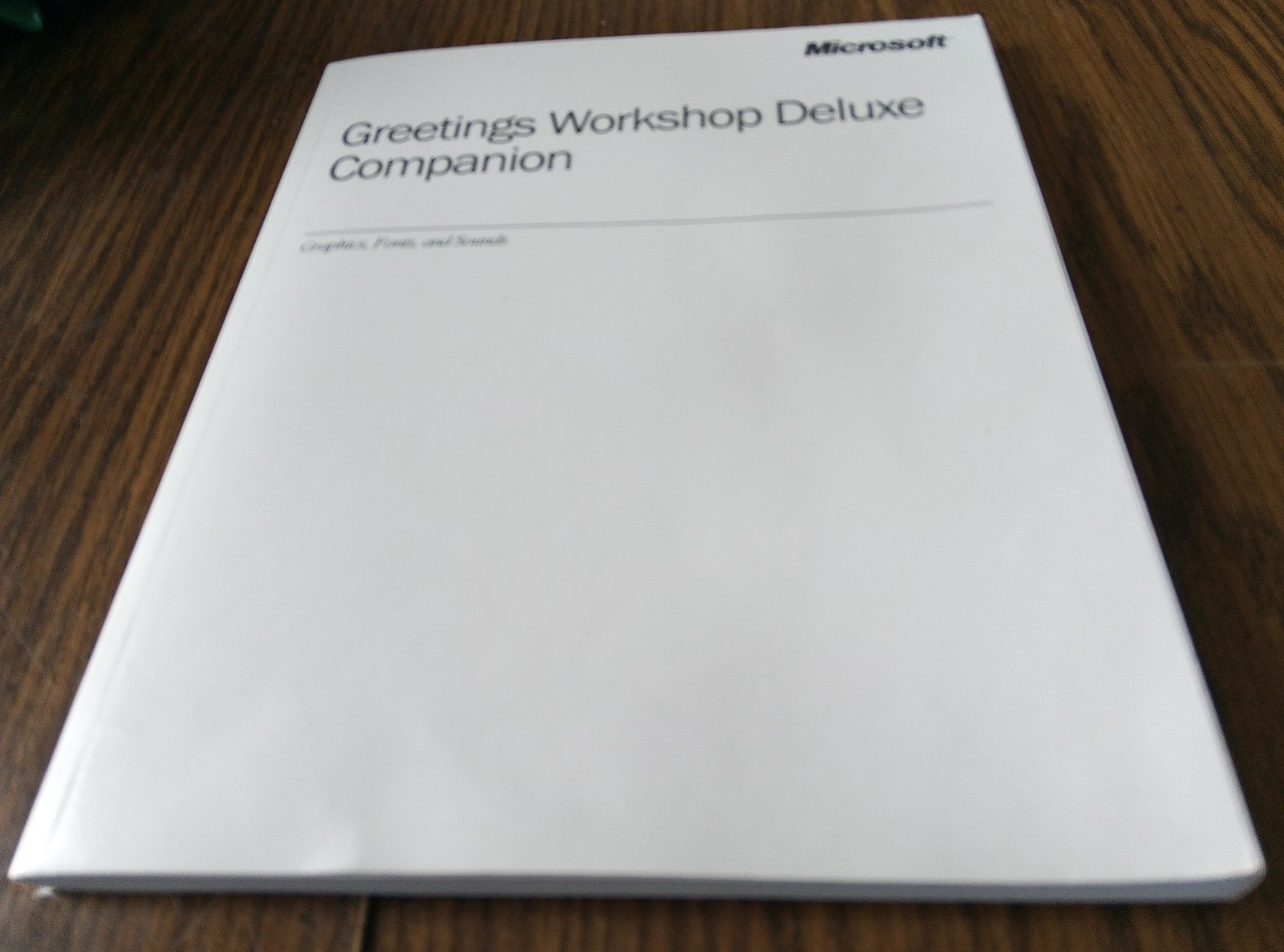 Microsoft Greetings Workshop Deluxe Companion Instruction Book (1997 Microsoft)