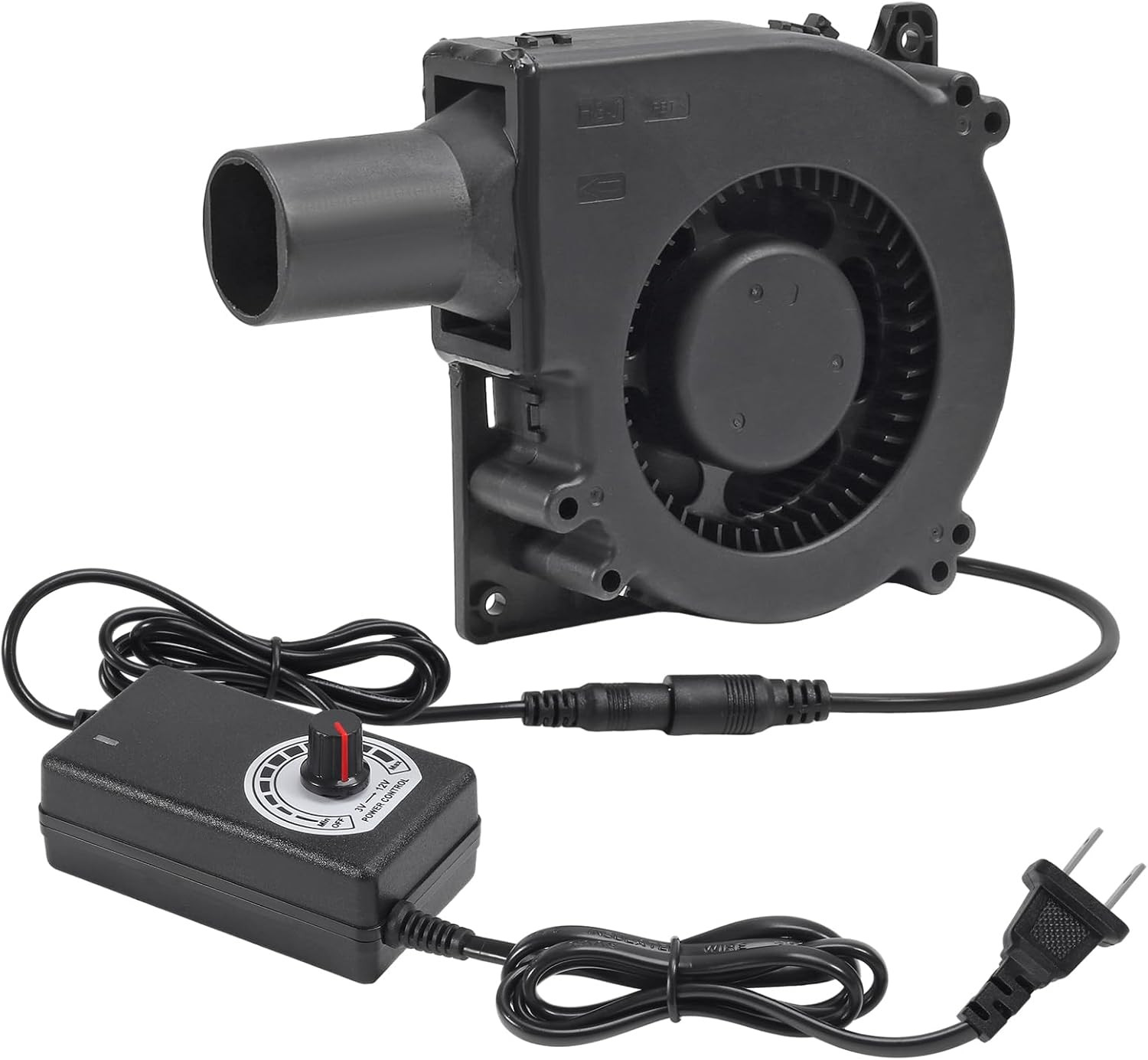 120Mm 12V BBQ Blower Fan ,120Mm X 32Mm Dual Ball Blower Fan 12V with 110V - 240V