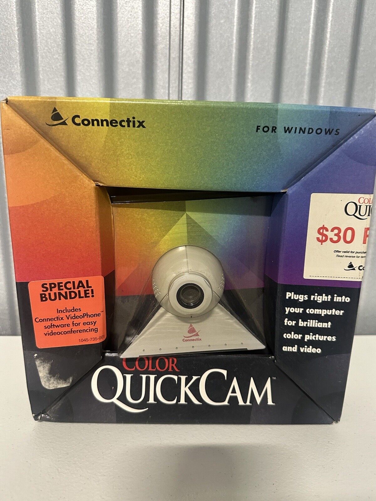 Vintage Connectix Color QuickCam for Windows 1996 Webcam Camera