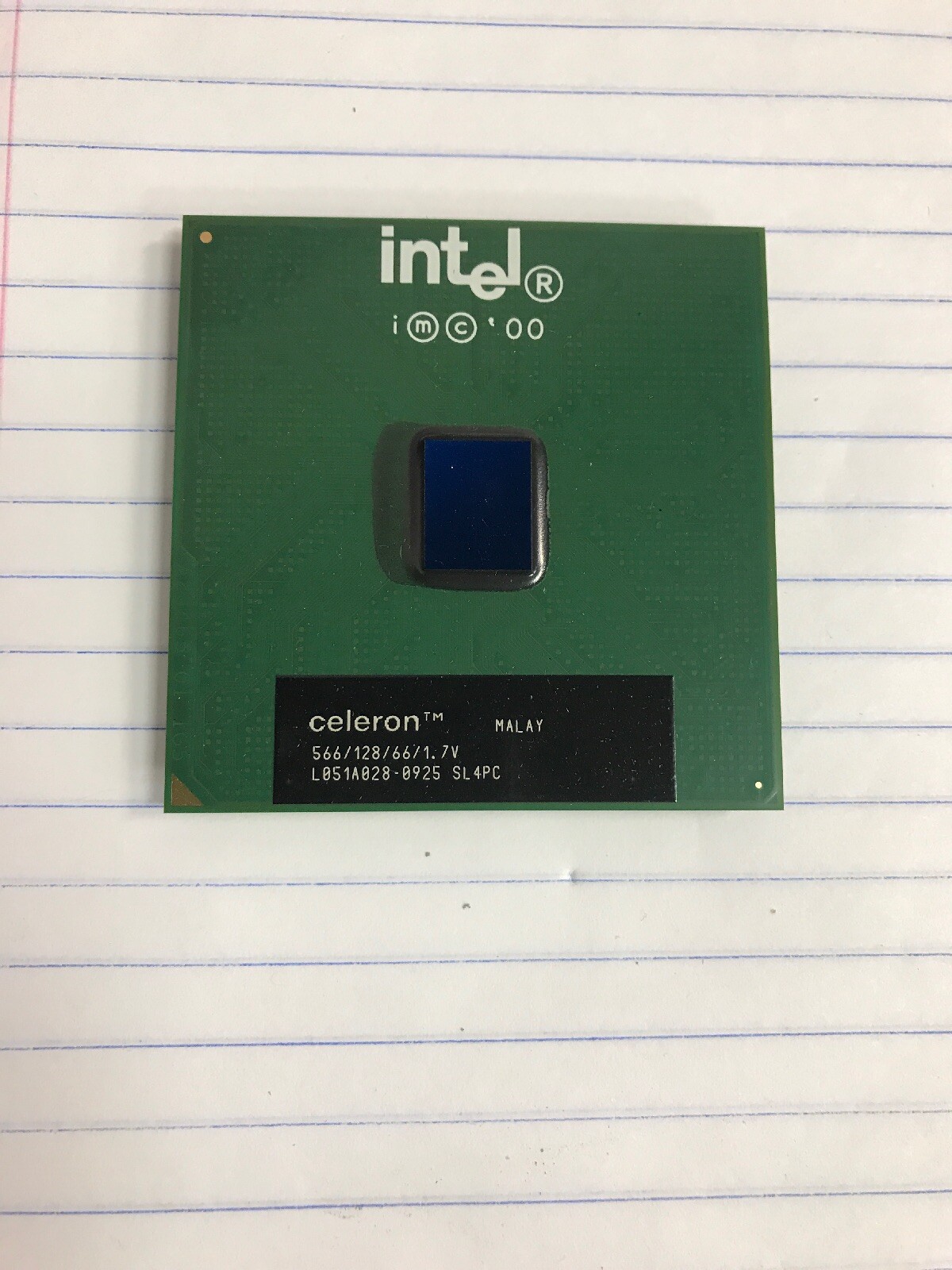 U51140 Intel SL4PC Celeron 566MHz 12866 Vintage Socket 370 CPU Processor G2U