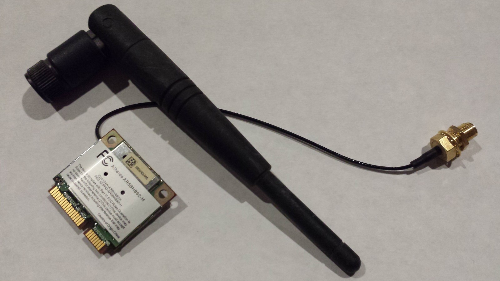 (1x) HP Wireless-N  Atheros Card  AR5BHB92-H & WIFI Antenna T5740e Thin Client