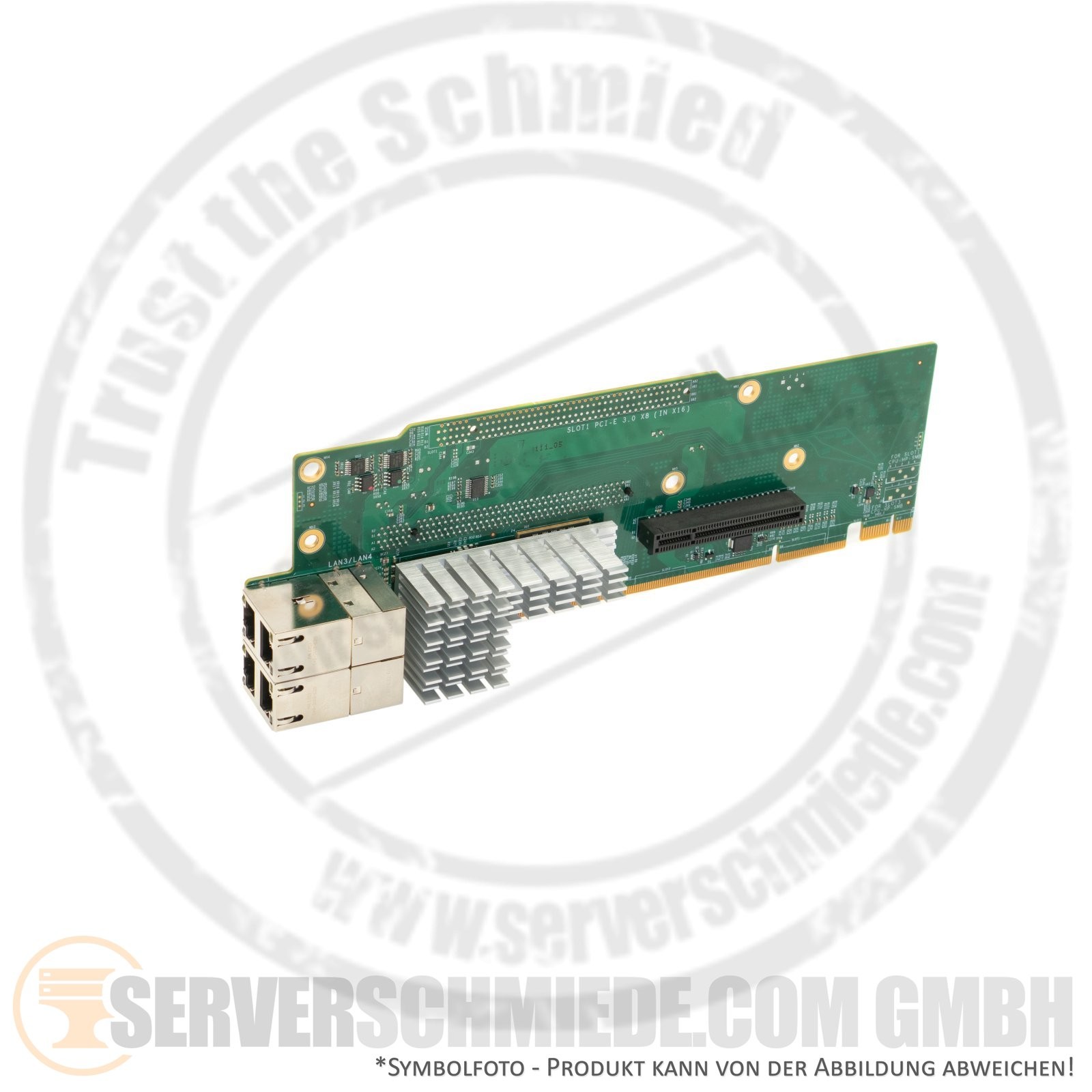 Supermicro Ultra Riser 1x x16 + 1x x8 (Internal) PCIe 3.0 4x 10Gb AOC-2UR6-i4XT