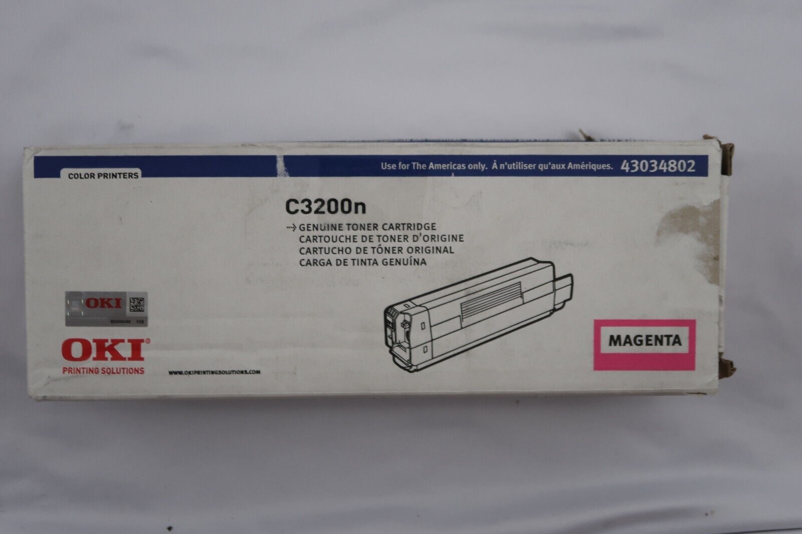 OKI 43034802 Magenta Standard Yield Toner Cartridge Type C6