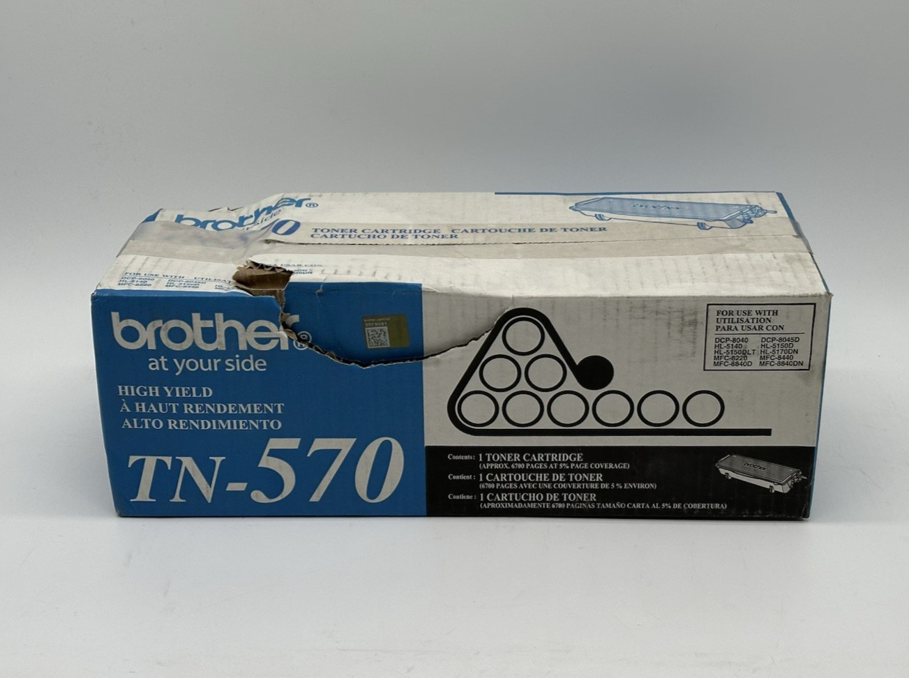 Genuine Brother TN-570 Black Toner Cartridge * Sealed*
