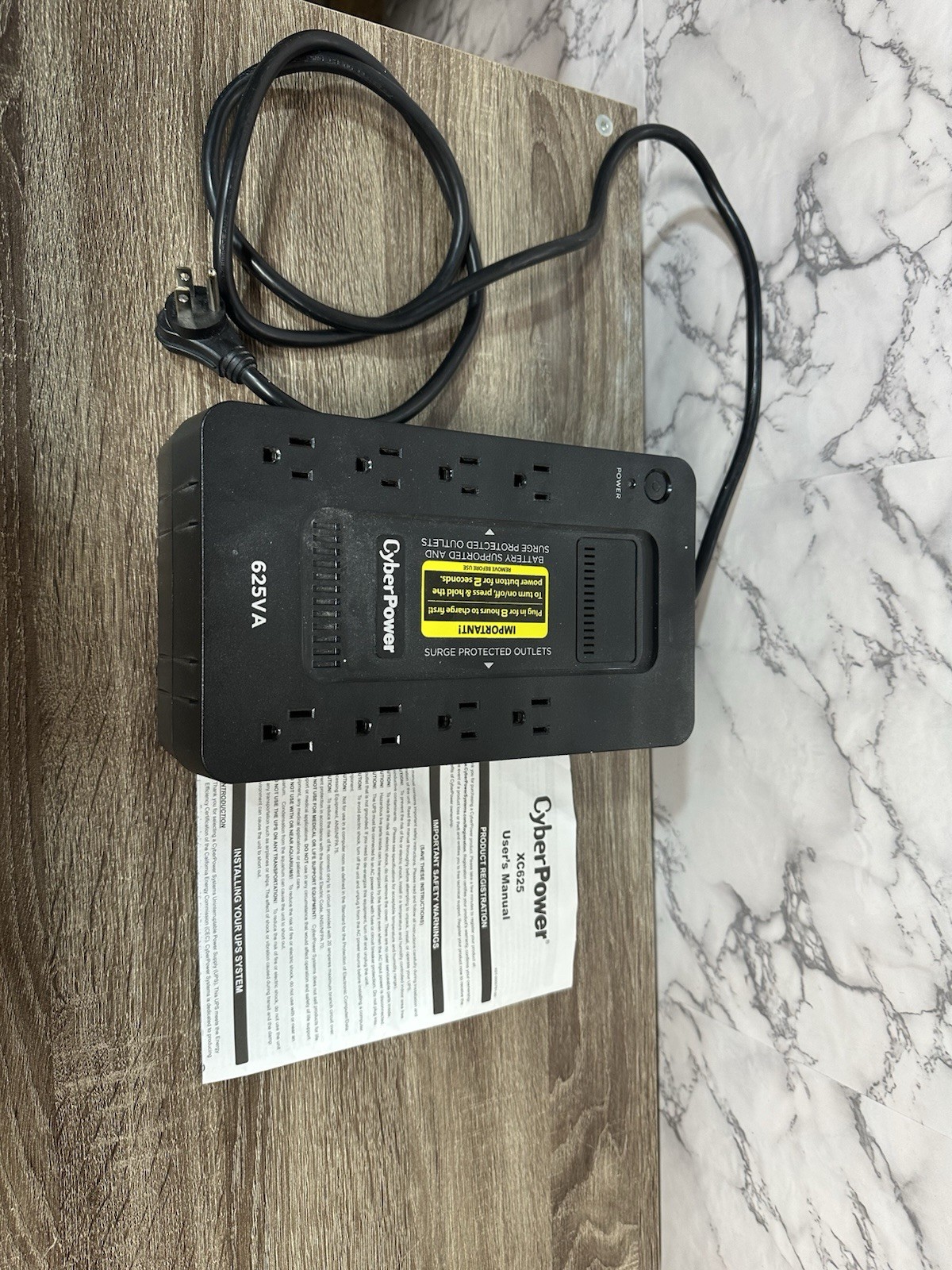 CyberPower XC625-R 625VA/375W 8 Outlets UPS
