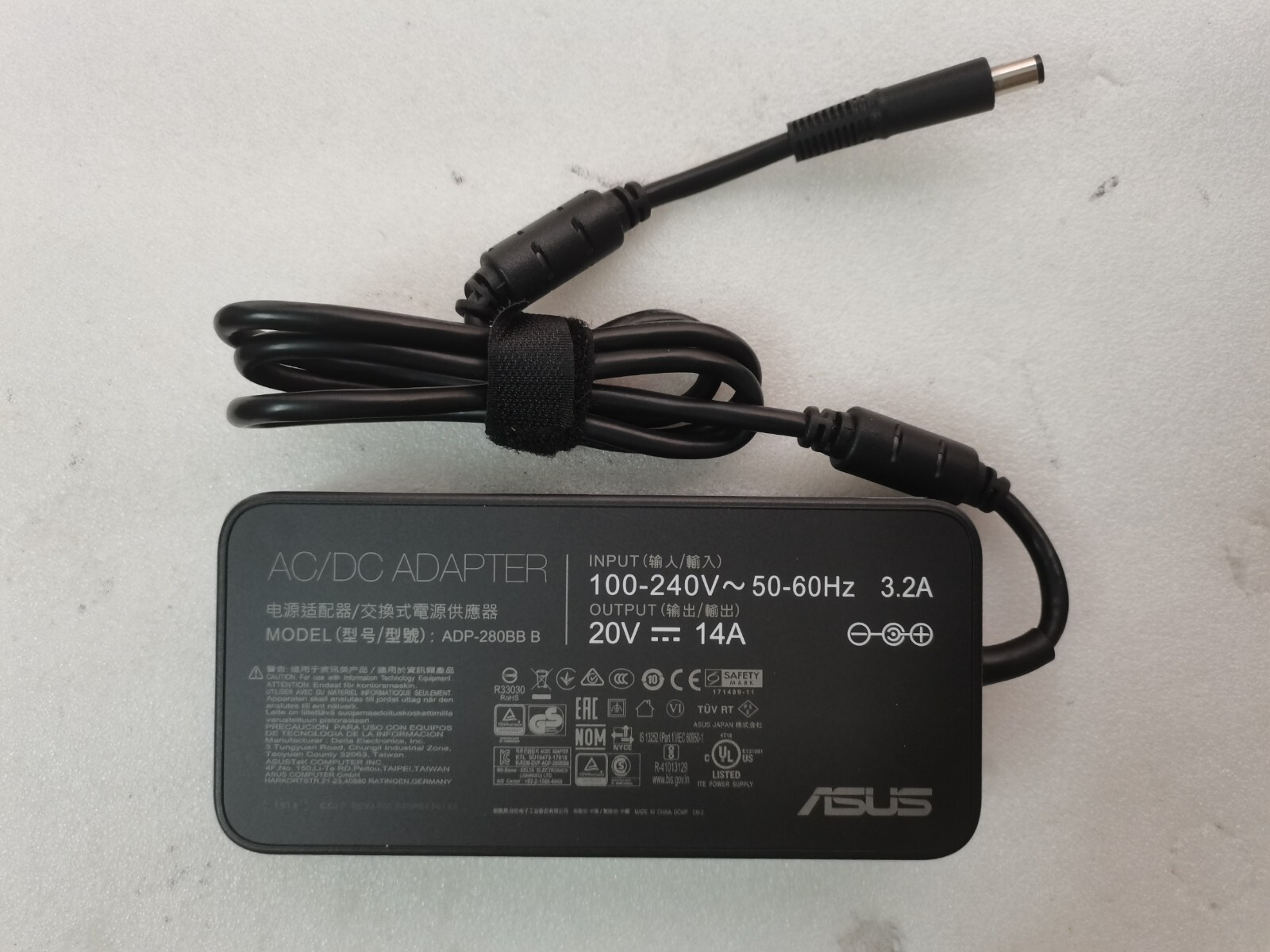 For ASUS ROG Swift PG32UCDP Monitor ADP-280BB B 20V 14A 7.4mm 280W Adapter OEM